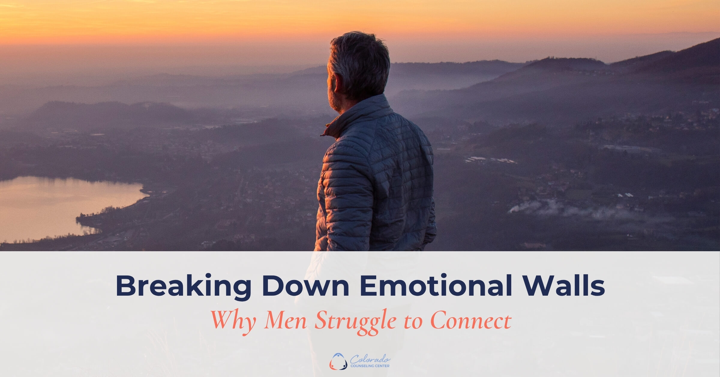 man breaking down emotional walls to connect in relationships